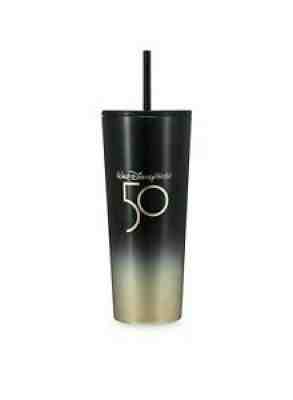 NEW Starbucks Walt Disney World 50th Black Gold Tumbler Cup Venti ~ Free Ship - Sold on eBay Dec 07, 2021 for $69.95