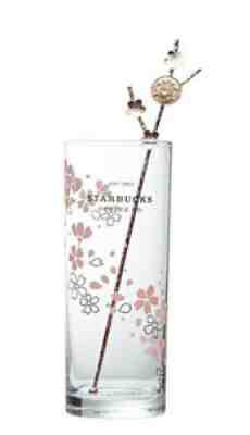 Starbucks Korea 2020 Cherry blossom color chaging glass 414ml, Muddler SET / EMS - Sold on eBay Feb 01, 2022 for $69.90