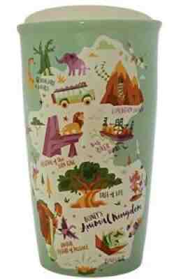 DISNEY Parks Starbucks Animal Kingdom Ceramic Green Tumbler Coffee Mug NWT - Sold on eBay Nov 30, 2021 for $69.00