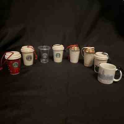 Starbuck ornaments Lot of eight adorable coffee Christmas ornaments - Sold on eBay Dec 10, 2021 for $69.00