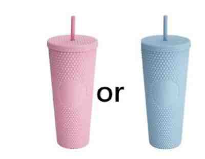 Starbucks Taiwan 24OZ Bling matte pink/ matte blue 710ml togo cup - Sold on eBay Jan 23, 2022 for $69.00