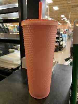 Starbucks 2022 Valentine Soft Touch Pink Lemonade Studded Venti Cold Cup Tumbler - Sold on eBay Jan 17, 2022 for $68.99