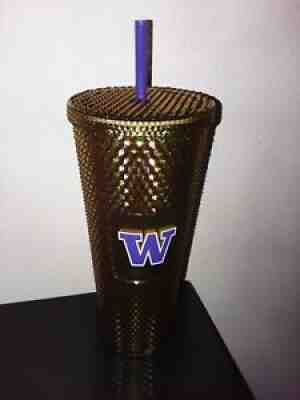 Starbucks 2022 UW Gold Studded Cold Cup Tumbler 24oz Venti, Btand New, Free Ship - Sold on eBay Feb 04, 2022 for $68.95