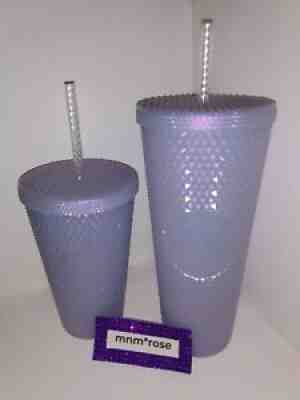 Starbucks Holiday 2021 Icy White Iridescent Venti & Grande Studded Tumbler Set - Sold on eBay Dec 18, 2021 for $67.00