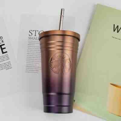 Starbucks Cold Cup Tumbler With Straw Lid,Stainless Steel Double Walled 17oz - Sold on eBay Jan 17, 2022 for $66.79