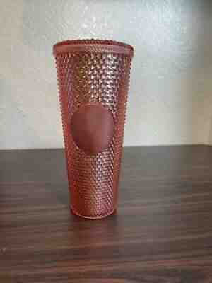 Starbucks Rose Gold Studded Cold Cup Tumbler Venti 24 oz Hologram Spike 2019 - Sold on eBay Jan 21, 2022 for $66.00