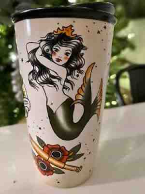 2015 Starbucks Mermaid Siren Tattoo 12 oz. Travel Mug Tumbler W/ Lid Anchor Rose - Sold on eBay Dec 31, 2021 for $65.99