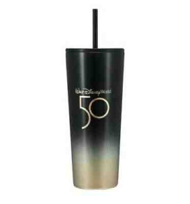 Walt Disney World 50th Anniversary Starbucks Stainless Steel Tumbler - NIB - Sold on eBay Jan 13, 2022 for $65.99