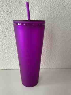 Starbucks 2022 Valentine Soft Touch Matte Purple Venti Cold Cup Tumbler, 24oz - Sold on eBay Jan 15, 2022 for $65.99