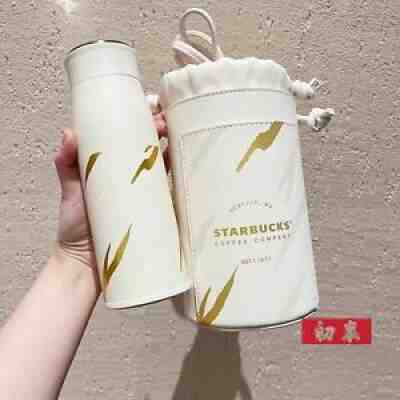2022 Starbucks New China Tiger Year Tiger Stripe 14oz Vacuum Cup +Bag White&Gold - Sold on eBay Jan 06, 2022 for $65.54
