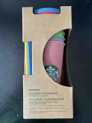 STARBUCKS COLOR CHANGING REUSABLE COLD CUP TUMBLER SET - 2019 - Sold on eBay Nov 22, 2021 for $65.00
