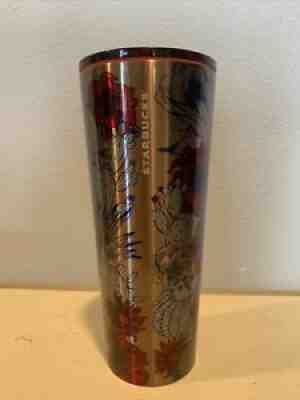 Starbucks Rose Gold Red Cactus Flower METAL Cold Travel Cup 24 oz Venti No Stra - Sold on eBay Nov 23, 2021 for $65.00