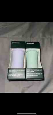 2 Starbucks Cold Cup Ornament Keychain Lilac And Mint Christmas NEW - Sold on eBay Nov 24, 2021 for $65.00