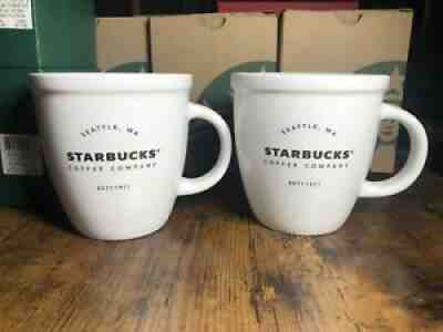 Vintage Starbucks Coffee Mug 16oz SET OF 2 Special Edition 2016 With Gift Boxes - Sold on eBay Nov 27, 2021 for $65.00