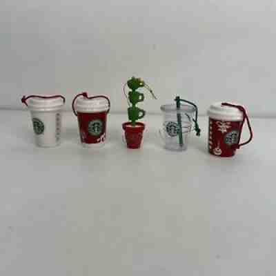 Lot Of 5 Coffee Mug Starbucks Christmas Tree Ornaments Mini Cup Ceramic Tree - Sold on eBay Nov 30, 2021 for $65.00