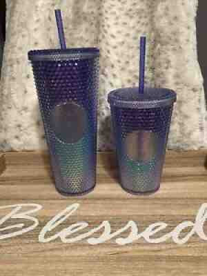 Starbucks 2021 Blue/Purple OmbrÃ© Mermaid Venti/Grande Tumbler Set. - Sold on eBay Dec 20, 2021 for $65.00