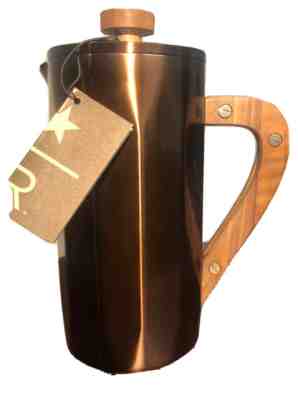 STARBUCKS BARISTA FRENCH PRESS CODFEE MAKER 34 OZ, WITH A WALNUT WOODEN HANDLE - Sold on eBay Dec 21, 2021 for $65.00