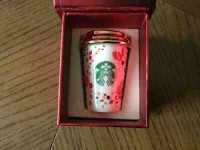 RARE STARBUCKS SWAROVSKI CRYSTAL COFFEE CUP LIMITED EDITION CHRISTMAS ORNAMENT - Sold on eBay Dec 28, 2021 for $65.00