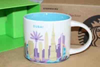 New Authentic Starbucks DUBAI You Are Here Mug with SKU & Box - US SELLER