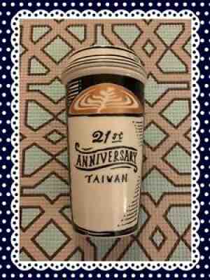NWT Starbucks Taiwan 21St Anniversary Mug Double Wall Ceramic Tumbler Togo Cup - Sold on eBay Jan 02, 2022 for $65.00