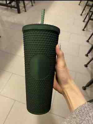 New Starbucks 2022 Taiwan Soft Touch Green Diamond Studded 24oz Cup Tumbler - Sold on eBay Jan 11, 2022 for $65.00