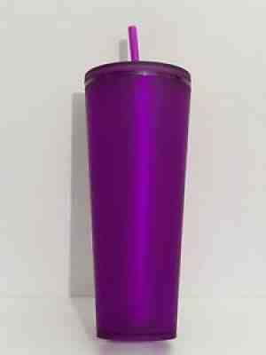 Starbucks Winter 2022 Purple Soft Touch 24oz Cold Cup - Sold on eBay Jan 19, 2022 for $65.00