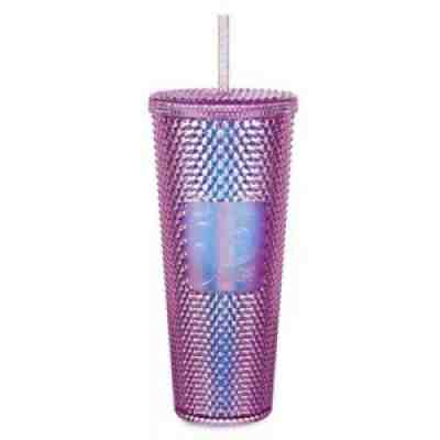 Walt Disney World 50th Anniversary Pink Geometric Starbucks Tumbler with Straw - Sold on eBay Jan 20, 2022 for $65.00