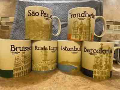 Starbucks Brussels, San Paulo, Istanbul, Kuala Lumpur, Barcelona, Trondheim SET