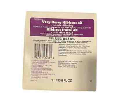 Starbucks Very Berry Hibiscus Refresher Base 4x Concentrate Sealed BB March 2022 - Sold on eBay Feb 14, 2022 for $65.00