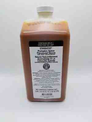 Starbucks Pumpkin Spice Sauce 1 Liter Jug Exp- January 2022 - Sold on eBay Nov 20, 2021 for $64.99