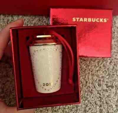 2016 Starbucks Holiday Ornament - SWAROVSKI Crystal - Sold on eBay Dec 04, 2021 for $64.99