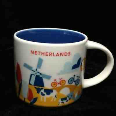 Starbucks Netherlands YAH Mug Windmill Bicycle Canal Coffee Cup You Are Here New - Sold on eBay Dec 06, 2021 for $64.99