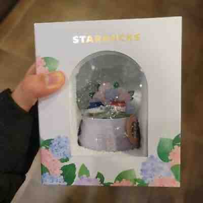 Starbucks Korea Jeju hydrangea snow globe - Sold on eBay Dec 09, 2021 for $64.99