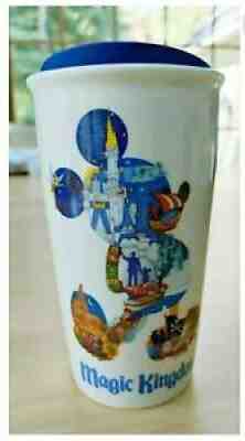 Starbucks Magic Kingdom Coffee Tea Cup Mug Tumbler Lid Ceramic Mickey Mouse Blue - Sold on eBay Dec 29, 2021 for $64.99