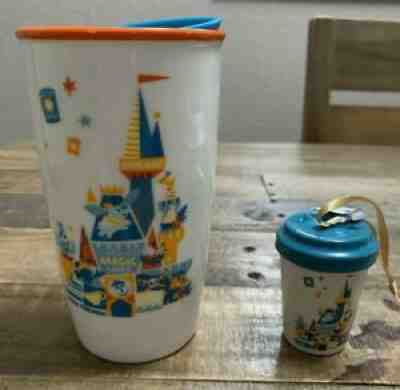 Starbucks Disney Parks Magic Kingdom Ceramic Coffee Tumbler & Ornament *NEW* - Sold on eBay Jan 04, 2022 for $64.99