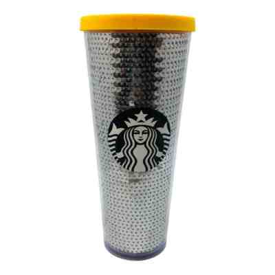 RARE Starbucks Tumbler Silver Sequins 24 oz Cup Limited Edition 2017 Tumbler Fun - Sold on eBay Jan 16, 2022 for $64.99