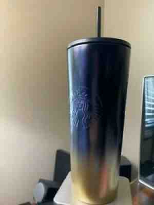 2021 Disney Parks Starbucks Tumbler 50th Anniversary Black & Gold 24oz Straw New - Sold on eBay Jan 19, 2022 for $64.99