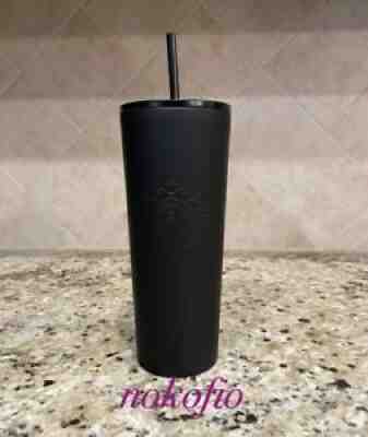 Starbucks 2022 Soft Touch Matte Black Venti 24oz Tumbler Cup NEW HTF - Sold on eBay Jan 23, 2022 for $64.99