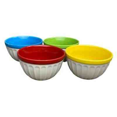 Starbucks Coffee Set of 4 Ribbed 12oz Ice Cream Soup Cereal Bowls 2007 Set - Sold on eBay Dec 22, 2021 for $64.95