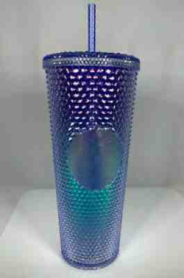 STARBUCKS 24 OUNCE BLUE/PURPLE OMBRE STUDDED BLING TUMBLER NEW AND UNUSED - Sold on eBay Jan 15, 2022 for $64.95