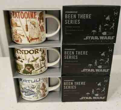 Star Wars Starbucks Been There Series Mug Set of 3 Tatooine Endor Batuu Disney - Sold on eBay Feb 19, 2022 for $195.99