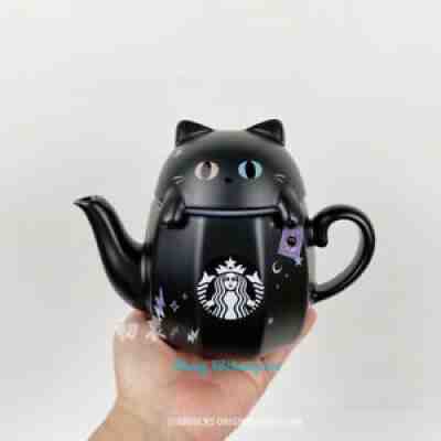 2021 Starbucks Black Cat Magic Teapot Ceramic Halloween Cup 12OZ New - Sold on eBay Feb 17, 2022 for $149.99