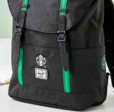 Starbucks Korea 2021 Herschel green backpack 36 x 52cm - Sold on eBay Jan 31, 2022 for $139.99