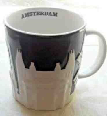 2011 Starbucks Amsterdam Black Relief City Coffee Mug Collector Series16 oz - Sold on eBay Feb 20, 2022 for $135.99