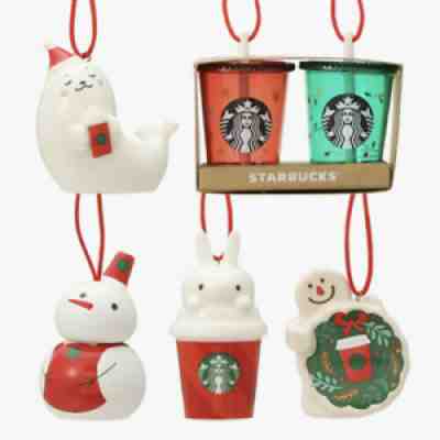 Starbucks Japan 2021 Ornament Complete Full Set Winter Holiday Christmas Tree - Sold on eBay Feb 11, 2022 for $94.00
