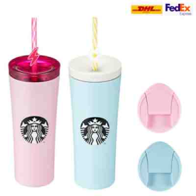 2PC) Starbucks Korea 2022 Valentine Day SS Phinney Pink & Phinney Blue Cold cup - Sold on eBay Feb 19, 2022 for $90.00