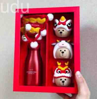Starbucks 2021 China New Year Dragon And Lion Dance 8oz Stainless Tumbler Set - Sold on eBay Feb 19, 2022 for $89.99