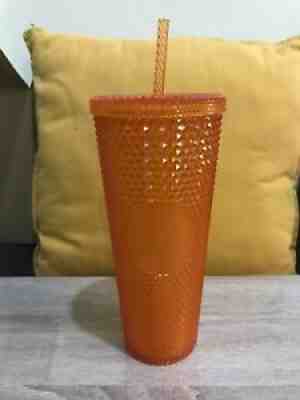 1 Starbucks no card tumbler orange bling studded 24 oz straw cold cup Thailand - Sold on eBay Feb 19, 2022 for $89.99