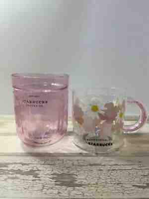 Starbucks Japan Original SAKURA 2021 Heat resistant glass pink 296ml Starbucks Japan Original SAKURA 2021 Heat resistant glass pink 296ml