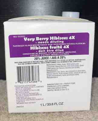 RARE 4x Recipe Sealed Starbucks Very Berry Hibiscus Refresher Base Ex 04/2022 - Sold on eBay Feb 20, 2022 for $85.00